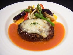 モッツァレラチーズのハンバーグ