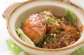 上海蟹と春雨の土鍋