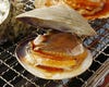活蛤の殻焼き