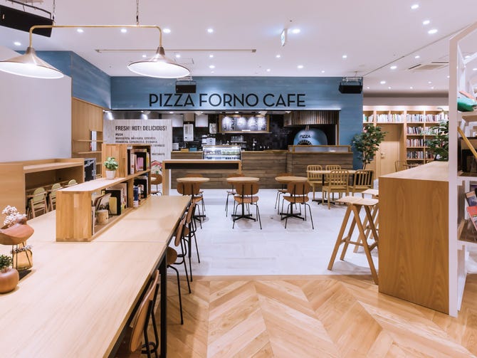 ピッツァフォルノカフェ もりのみやキューズモール店 地図 写真 谷町 谷町四丁目 ピザ ぐるなび