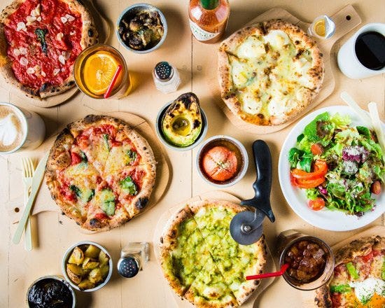ピッツァフォルノカフェ もりのみやキューズモール店 地図 写真 谷町 谷町四丁目 ピザ ぐるなび