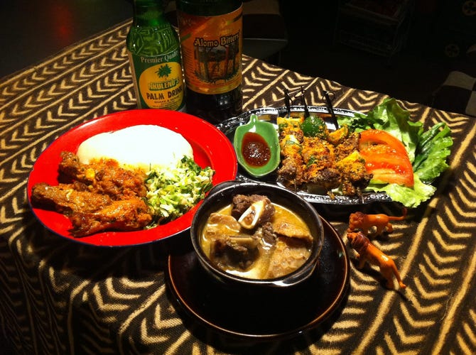 アフリカ大陸 地図 写真 吉祥寺 アフリカ料理 ぐるなび