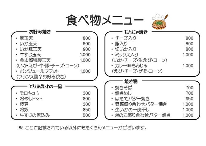 金太郎 地図 写真 小石川 お好み焼き もんじゃその他 ぐるなび