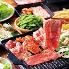 お肉の他に食べ放題メニューが充実！