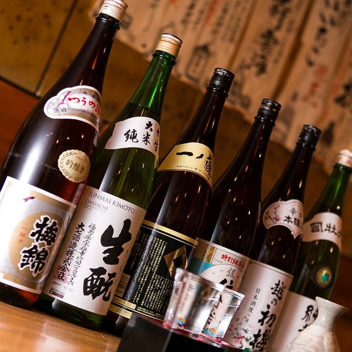 日本酒銘柄ご自由選択の飲み放題コースは6,500円～。