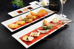 ★ランチ★【六覺燈 お試しコース】当店の定番串を味わうお試しプラン。串揚げ10品+乾杯シャンパン付