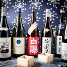 数十種類の日本酒・地酒がズラリ！