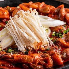 当店のチュクミ（イイダコ）炒めはお好みの辛さを選べます◎