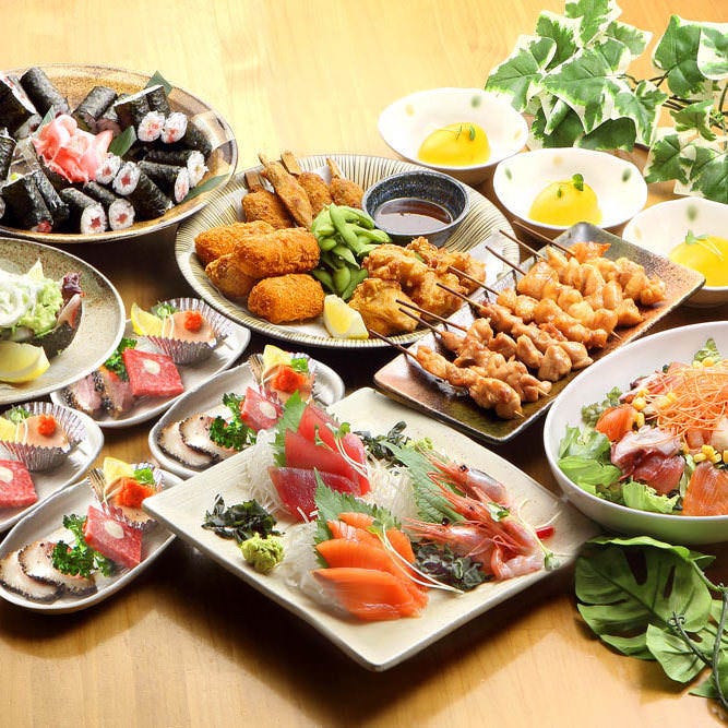 2時間飲み放題付 3 970円 3 500円 税込 コース 全8品 宴会 パーティー 飲み会の詳細 海鮮居酒屋 築地市場298 春日部店 春日部 魚料理 ぐるなび