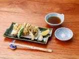 大和町産舞茸の天ぷら　5カン　天出し・レモン付　※塩は付きません