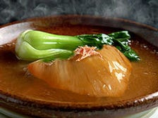フカヒレ姿の濃厚鶏スープ陶板仕立て