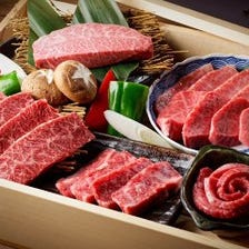 《満腹コース》上タン塩・丑輪カルビ・ハラミ・ロースなどお肉を堪能 6,000円