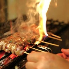 焼職人が織りなす大山地鶏串焼き鳥！