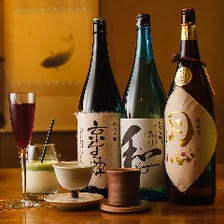 厳選日本酒やオリジナルの一杯