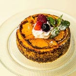 オレンジ風味のバスクチーズケーキ