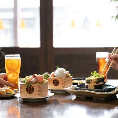 Foods bar 栞屋_【ランチ】『120分飲み放題付(L.O120分) 巨椋コース』黒毛和牛、鱧、市場直送鮮魚使用のお造り5種など全8品