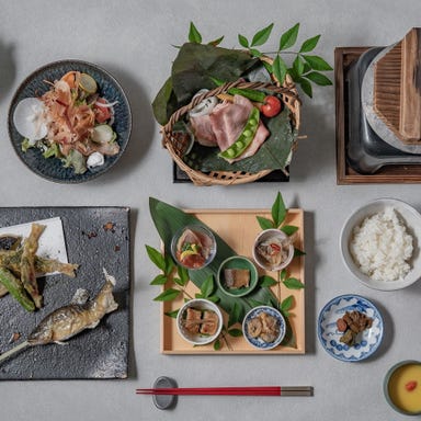 長良川清流ホテル／囲炉裏と日本料理 松風庵（旧：長良川の郷）_【お盆期間限定贅沢ランチ】旬魚と飛騨牛のローストビーフ付＆旬食材をつかった特別コース