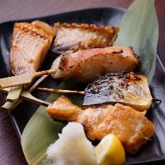 (3)お魚 干物の炭火焼 五種盛