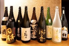 日本酒は吟醸を中心にご用意。