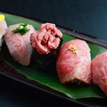 お寿司で人気No.1『飛騨牛 寿司5種盛り』