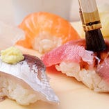 ネタ豊富◎店主の目利きで仕入れる新鮮魚介の「江戸前寿司」