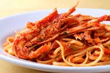 イタリア人に大人気『リングイネ　手長海老のトマト煮』