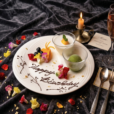 焼肉 西麻布 十々~ju-ju~_記念日人気にも最適♪誕生日プレート