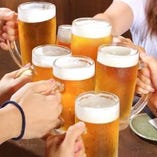 【期間限定】ビールに日本酒など2時間飲み放題飲み放題3000円⇒2000円