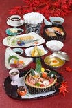 素材にこだわった和食の数々。