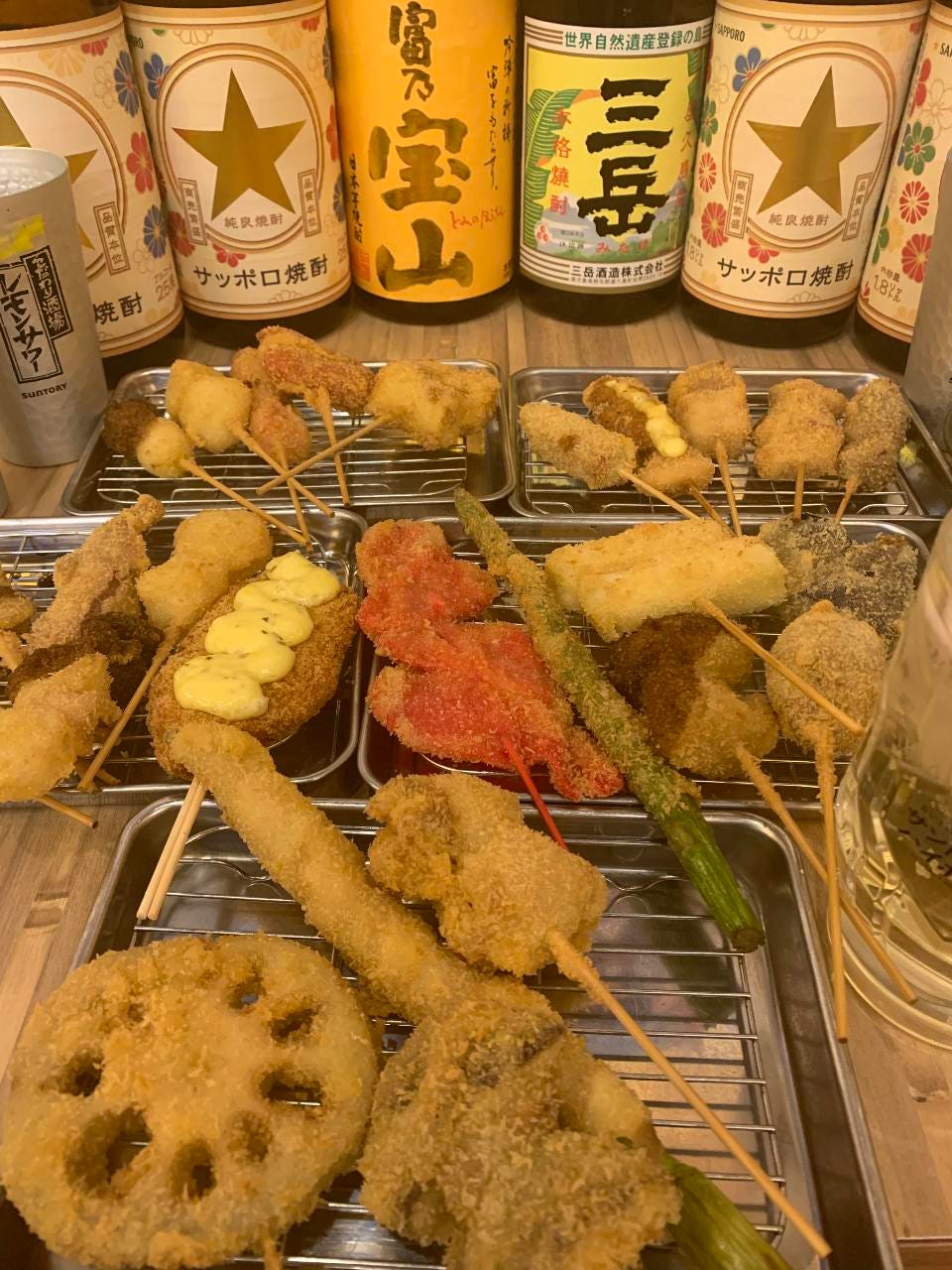 大人気 1分串カツ食べ放題 飲み放題コース しかもおつまみ デザート付き の詳細 大衆昭和居酒屋 関内酒場 関内本店 関内 馬車道 居酒屋 ぐるなび