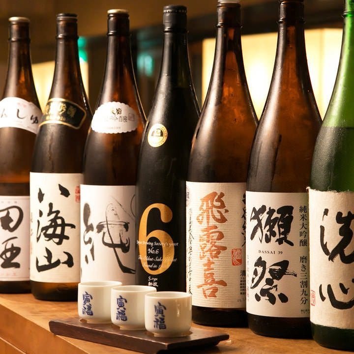 食事とともに愉しむ日本酒、焼酎を多数ご用意しております。