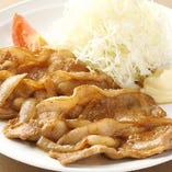 生姜焼きなど定番のランチメニューも