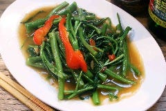 空心菜の強火タイ味噌炒め