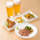 ≪晩酌セット≫
お酒のつまみに牛たんを。16:30スタート。