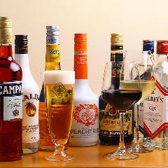 気兼ねなく楽しむなら飲み放題がぴったり♪単品注文OKです