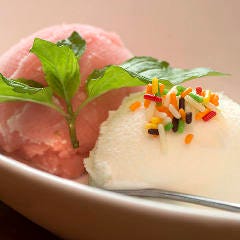 お口直しに！食後はアイスでさっぱりと