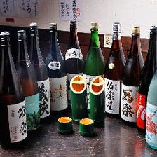 奈良の地酒を常時10種類ご用意