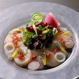 北海道産旬魚のカルパッチョ