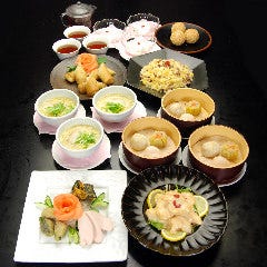 チャイナダイニング 飛天_冬のランチ会に！『飲茶コース、雅（みやび）』前菜盛り･スープ･点心・デザートまで全8品 3,300円