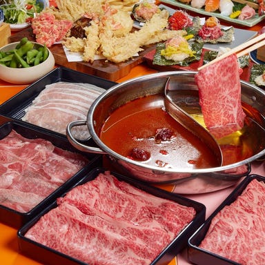 牛肉寿司×黒毛和牛しゃぶしゃぶ食べ放題 串天ぷら酒場レレレ こだわりの画像