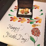 【大宮×肉バル】
誕生日に！テーブルマッピングでサプライズ♪