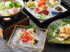 【会席料理】四季の食材と熟練の技