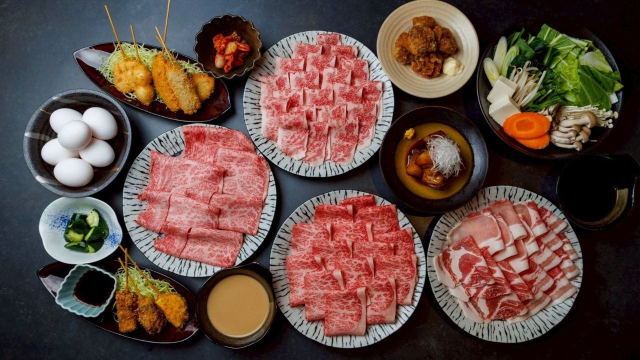 しゃぶしゃぶ すき焼き 食べ放題 和牛と豚 天六・天満店