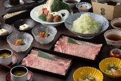 【厳選豚肉と和牛サーロイン】出汁しゃぶ会席 「京鹿子 きょうかのこ」