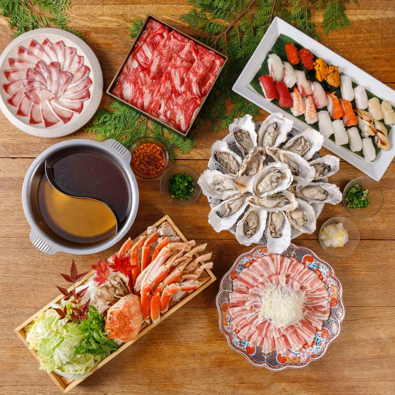 贅沢の極み 本ずわい蟹と牡蠣のしゃぶしゃぶと寿司15種食べ放題の詳細 京町恋しぐれ 新宿 本館 新宿 居酒屋 ぐるなび 贅沢の極み 本ずわい蟹と牡蠣のしゃぶしゃぶと寿司15種食べ放題の詳細 京町恋しぐれ 新宿 本館 新宿 居酒屋 ぐるなび