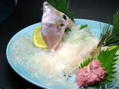 『皮はぎお造り刺身』長崎又は福岡　海域で獲れた活魚