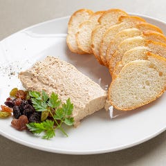 フォアグラと白レバーのテリーヌ バケット付き