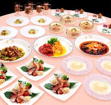 本格的な広東料理のフルコース