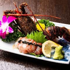 三重県産の伊勢海老や北海道産の氷下魚など新鮮な海の幸をどうぞ