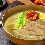 魚介系スープのミョルチ温麺 牛肉乗せ